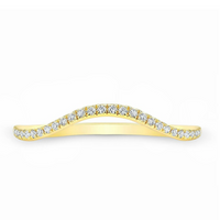 Curved Pavé Band